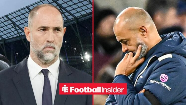 Igor Tudor alongside Nuno Espirito Santo