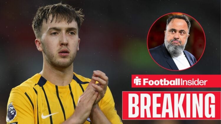 Jack Hinshelwood of Brighton & Hove Albion thanks the supporters after the Premier League match between Brentford and Brighton & Hove Albion at the...