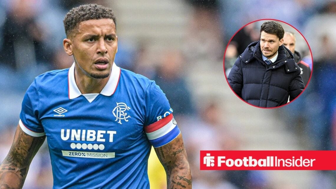 James Tavernier of Rangers during the Pre-Season Friendly match at Ibrox Stadium, Glasgow / Danny Rohl of Rangers during the William Hill Premiersh...