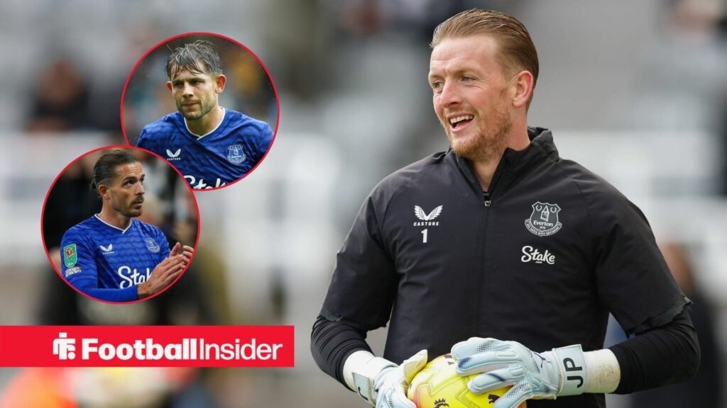 Jack Grealish and James Tarkowski respond to Jordan Pickford announcement at Everton