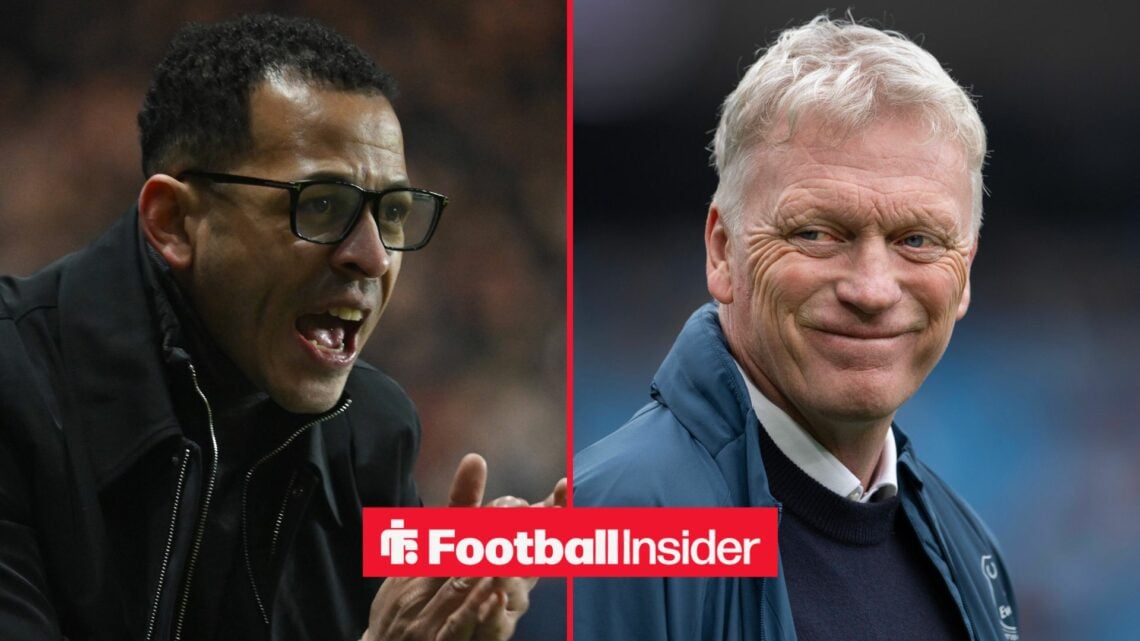 Liam Rosenior alongside David Moyes