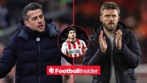 Marco Silva, Manager of Fulham reacts during the Fulham vs Tottenham Hotspur Premier League match at Craven Cottage, London / Michael Carrick manager of Middlesbrough applauds the fans after the game during the Sky Bet Championship match Middlesbrough vs Leeds United at Riverside Stadium, Middlesbrough, United Kingdom, 8th April 2025 / PSV Eindhoven forward Ricardo Pepi during the match PSV Eindhoven vs Fortuna Sittard at the Philips stadium for the Dutch Vriendenloterij Eredivisie season 2025-2026 in EINDHOVEN, Netherlands on 31 oktober 2025