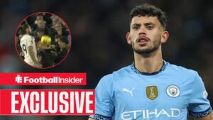 Matheus Nunes of Manchester City during the Premier League match Manchester City vs Chelsea at Etihad Stadium, Manchester, United Kingdom, 25th January 2025 / Matheus Nunes' handball incident vs Leeds United