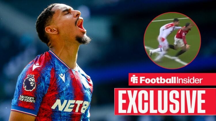 Maxence Lacroix of Crystal Palace celebrates after the teams victory following the Premier League match Tottenham Hotspur vs Crystal Palace at Tott...
