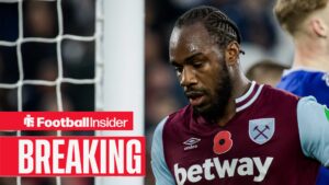 Michail Antonio playing for West Ham