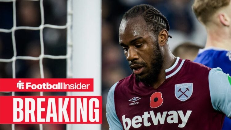 Michail Antonio playing for West Ham