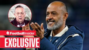 Nuno Espirito Santo with David Sullivan included in a circular inset