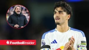 Pascal Struijk of Leeds United after the Premier League match between Leeds United and Everton at Elland Road, Leeds, England on 18 August 2025 / Daniel Farke manager of Leeds United gives his team instructions during the Premier League match Leeds United vs Aston Villa at Elland Road, Leeds, United Kingdom, 23rd November 2025