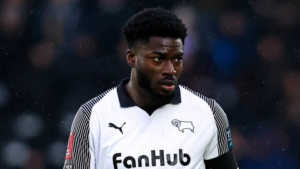 Patrick Agyemang in action for Derby County
