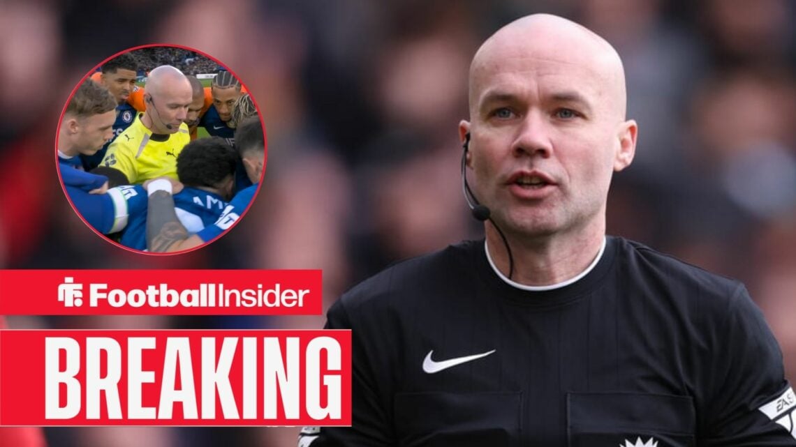 Referee Paul Tierney during the Premier League match between Bournemouth and Brighton and Hove Albion at the Vitality Stadium, Bournemouth, England...