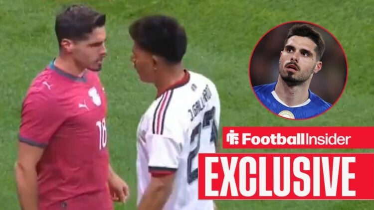 Chelsea's Pedro Neto clashes with Jesus Gallardo in Mexico vs Portugal on 29 March, 2026 / Chelsea winger Pedro Neto