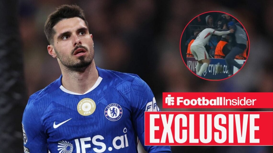 Pedro Neto pushing PSG ballboy