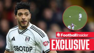 Raul Jimenez of Fulham during the Fulham v Tottenham Hotspur Premier League match at Craven Cottage, London, England on 1 March 2026 / Raul Jimenez's penalty against Burnley on 21 March, 2026