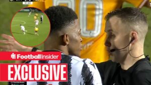 Richard King Callum Slattery red card