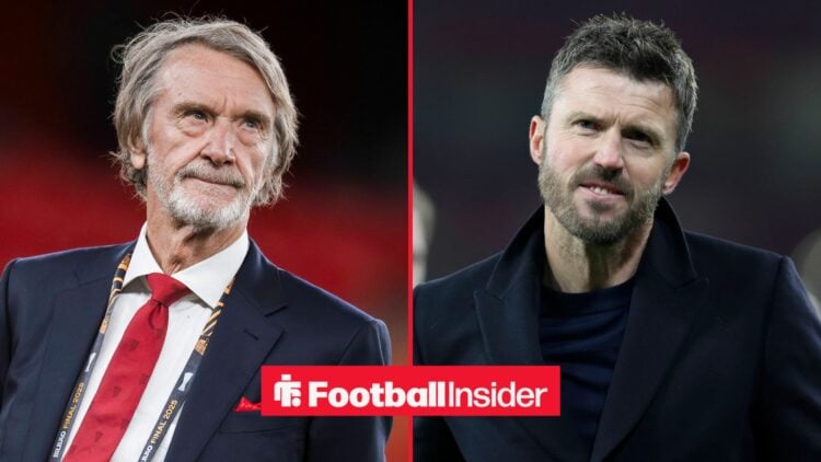 Sir Jim Ratcliffe alongside Michael Carrick