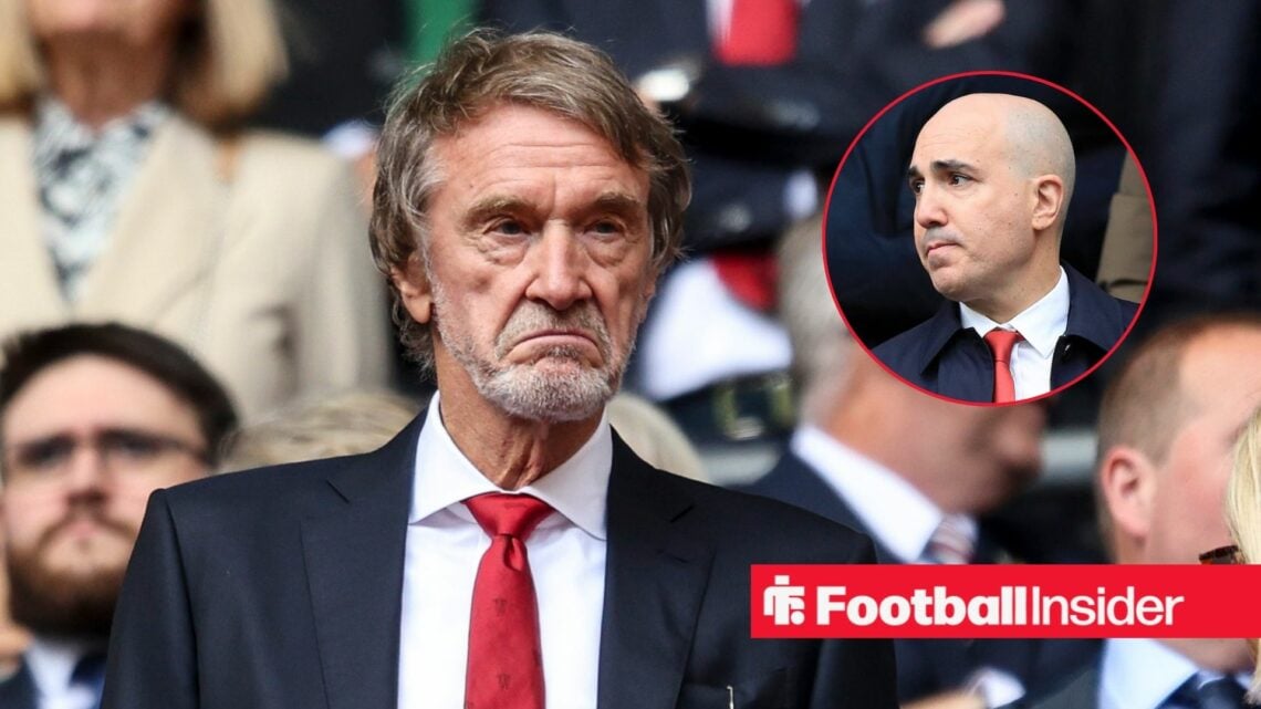 Sir Jim Ratcliffe with Omar Berrada included in a circular inset