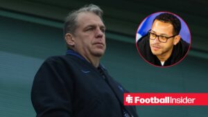 Todd Boehly with Liam Rosenior included in a circular inset