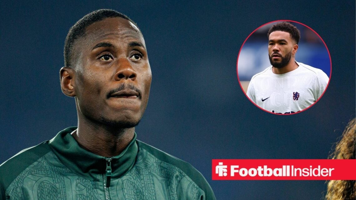 Trevoh Chalobah seen during Champions League Round of 16 game between teams of Paris Saint-Germain Football Club and Chelsea FC / Reece James of Ch...