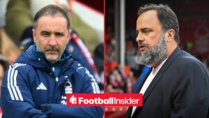 Vitor Pereira alongside Evangelos Marinakis