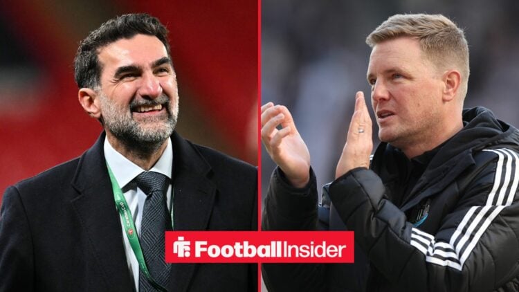 Yasir Al-Rumayyan alongside Eddie Howe