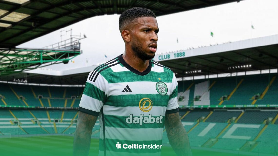 Tyrese Campbell in Celtic shirt