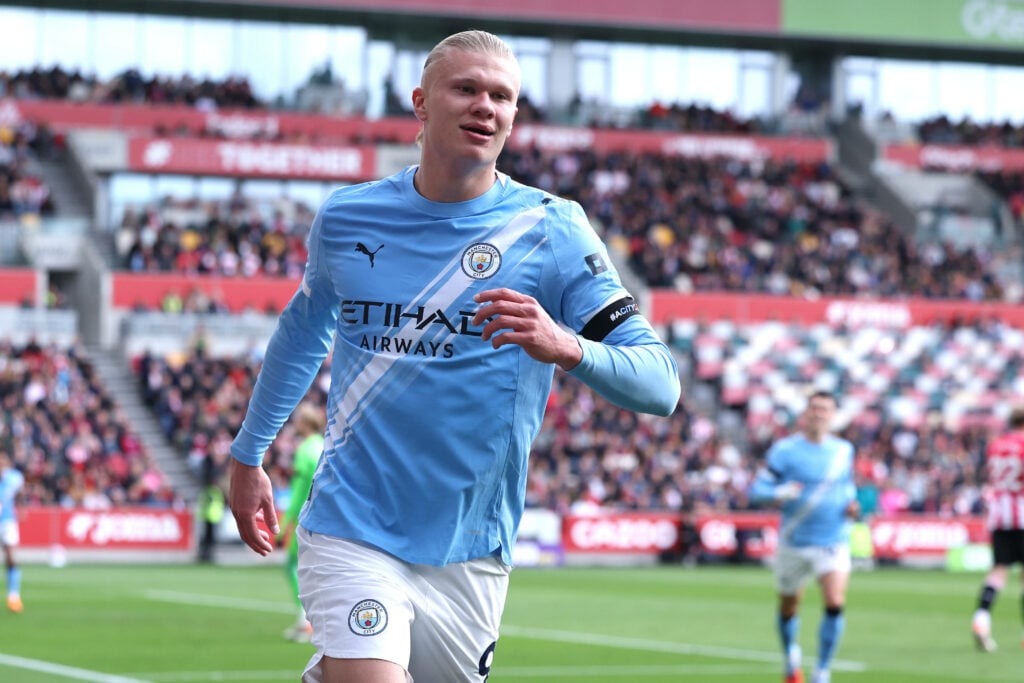 Man City striker Erling Haaland