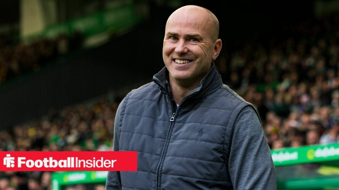 Motherwell manager Jens Berthel Askou all smiles before kick off at Celtic Park during the William Hill Scottish Premiership match between Celtic a...