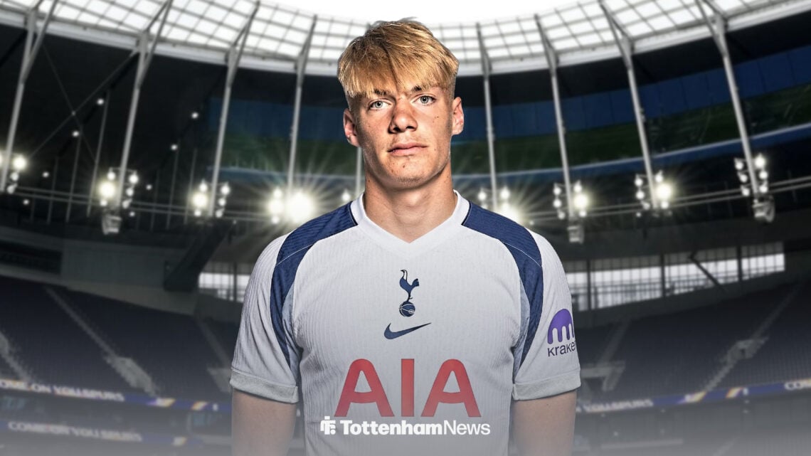 Nathan De Cat in Tottenham kit