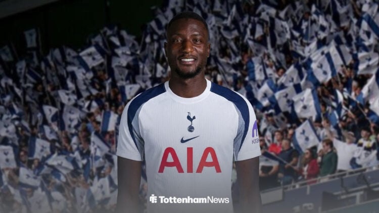 Serhou Guirassy in Tottenham kit