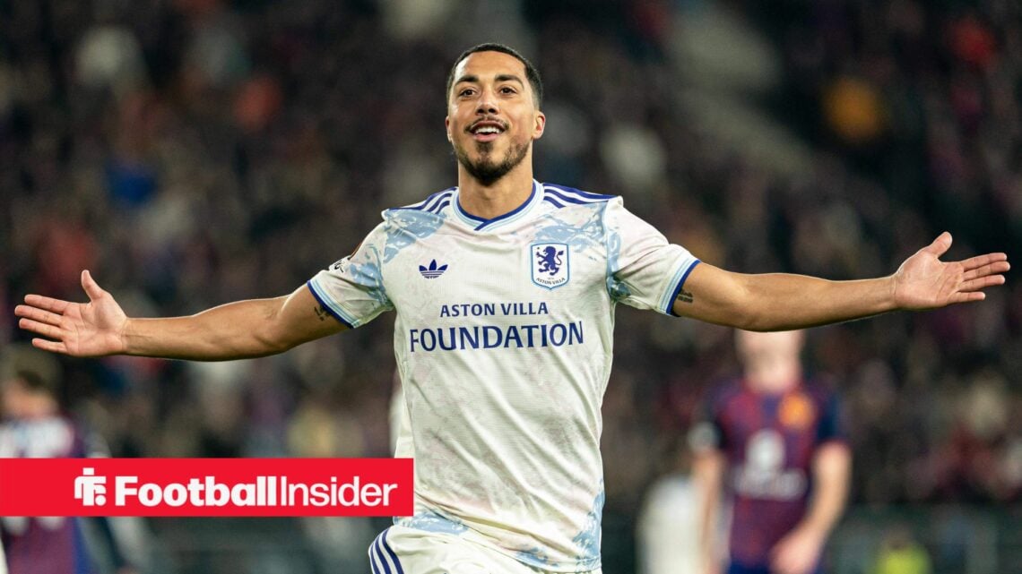 Aston Villa star Youri Tielemans celebrates scoring