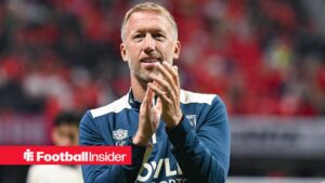 Former West Ham manager Graham Potter claps and smiles