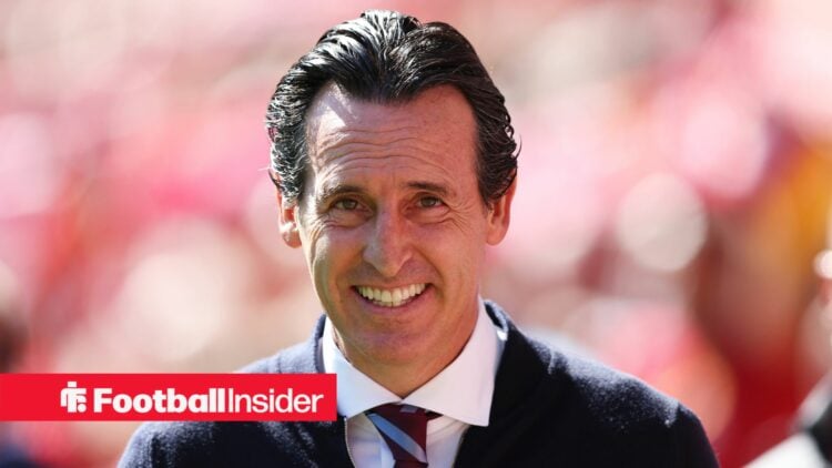 Aston Villa manager Unai Emery grins