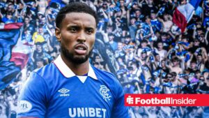 Youssef Chermiti in Rangers kit