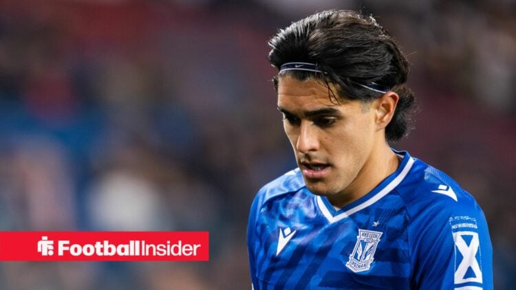 Luis Palma playing for Lech Poznan