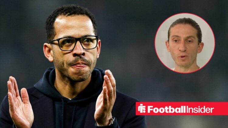 Sacked Chelsea manager Liam Rosenior with former Flamengo manager Filipe Luis inset