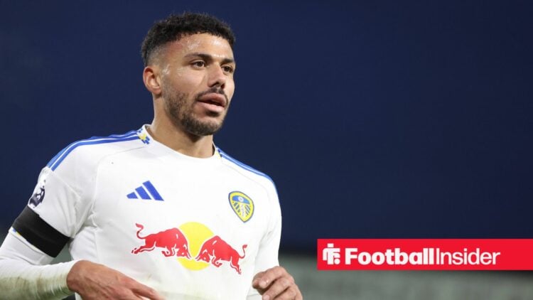 James Justin in Leeds kit