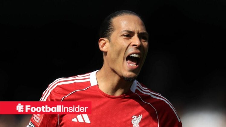 Liverpool defender Virgil van Dijk shouts