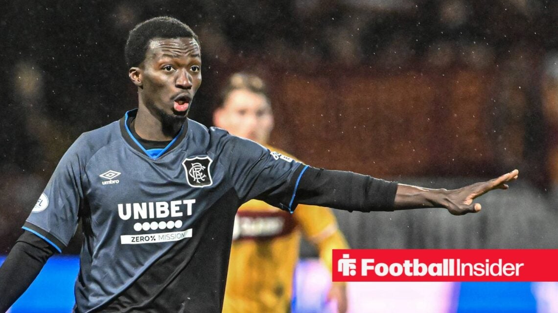 Mohamed Diomande in Rangers shirt