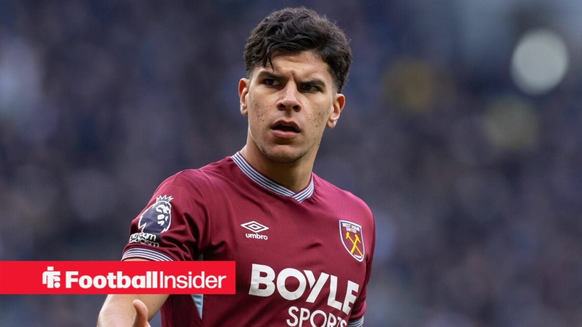 West Ham midfielder Mateus Fernandes