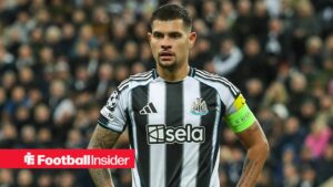 Newcastle United midfielder Bruno Guimaraes