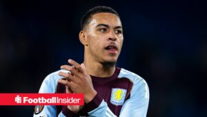 Aston Villa midfielder Morgan Rogers claps