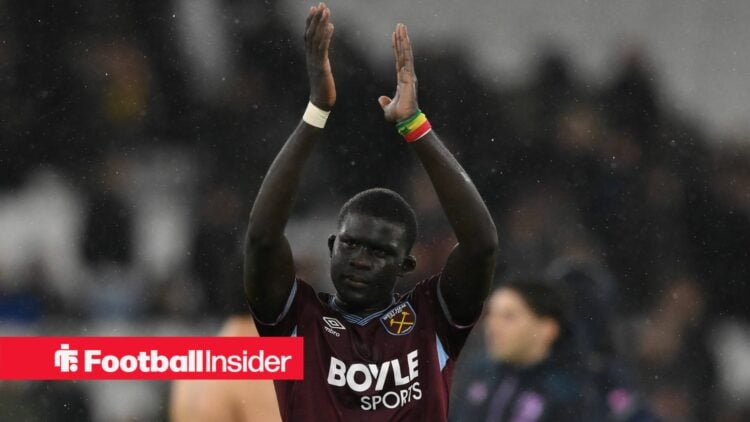 West Ham defender El Hadji Malick Diouf claps