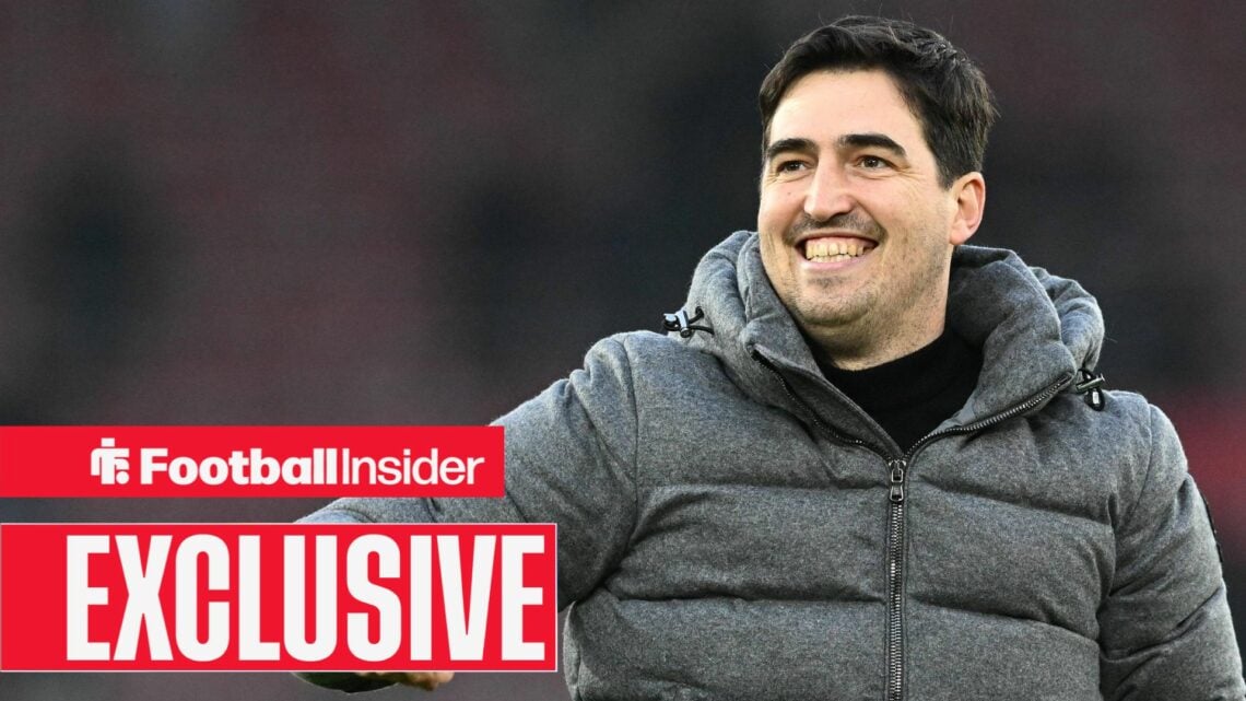 Andoni Iraola celebrating