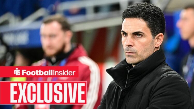 Mikel Arteta on sideline