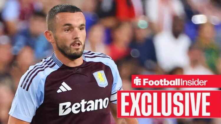 John McGinn playing for Aston Villa