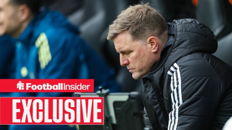 Eddie Howe looking sad