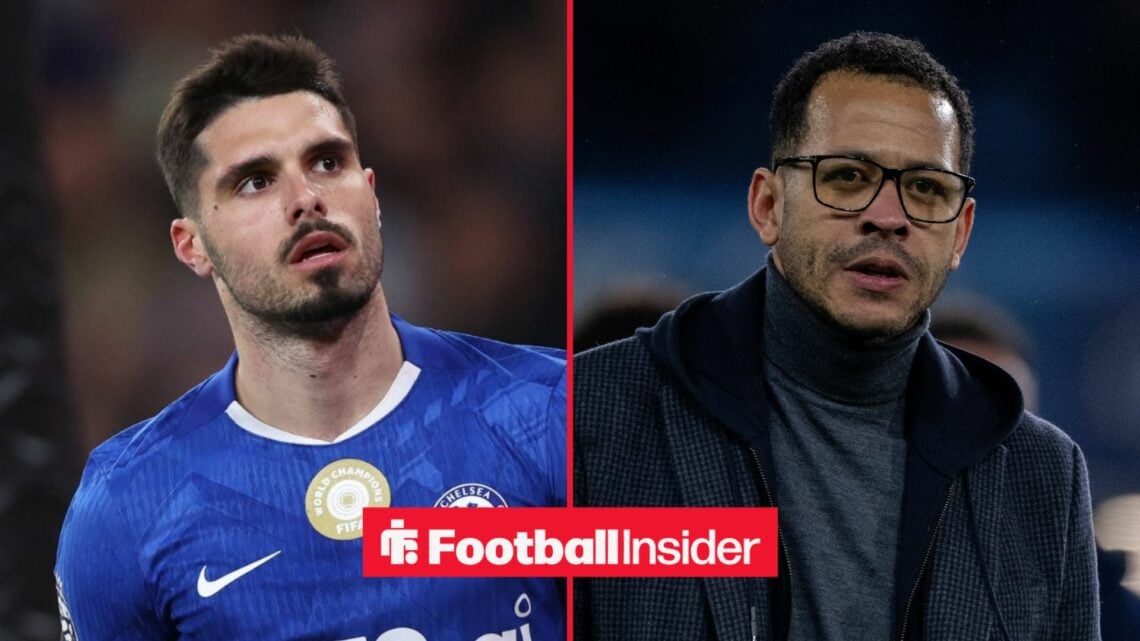 Chelsea winger Pedro Neto with manager Liam Rosenior