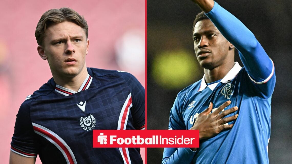 Luke Graham looking at Nasser Djiga on right