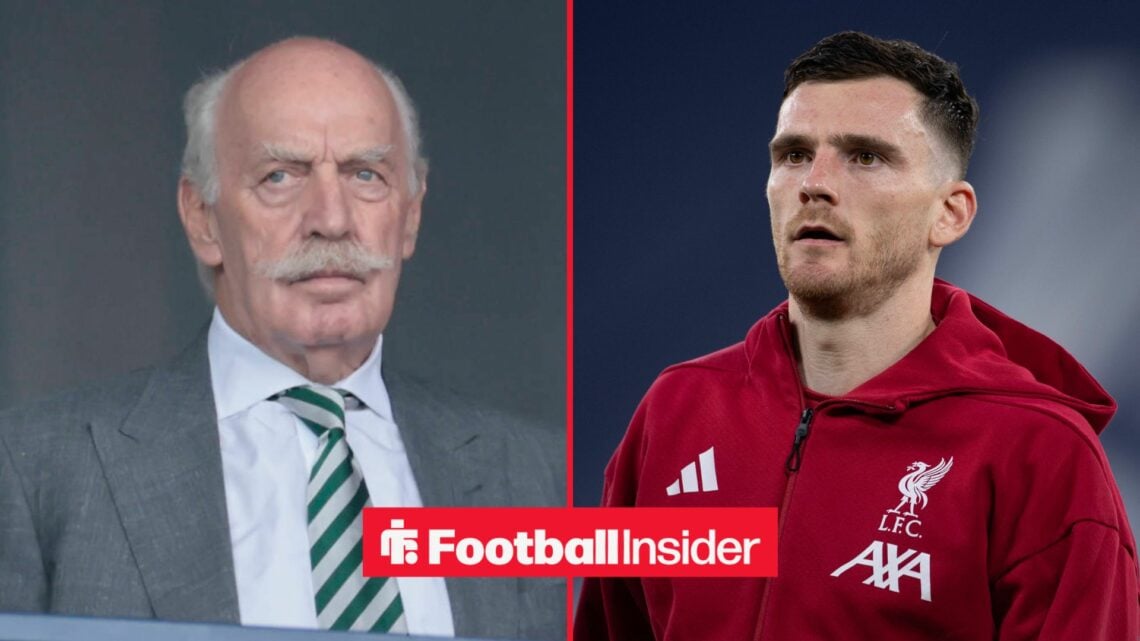 Dermot Desmond on left Andy Robertson on right