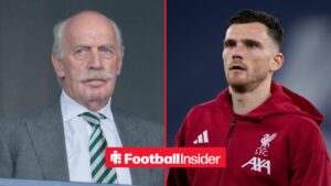Dermot Desmond on left Andy Robertson on right